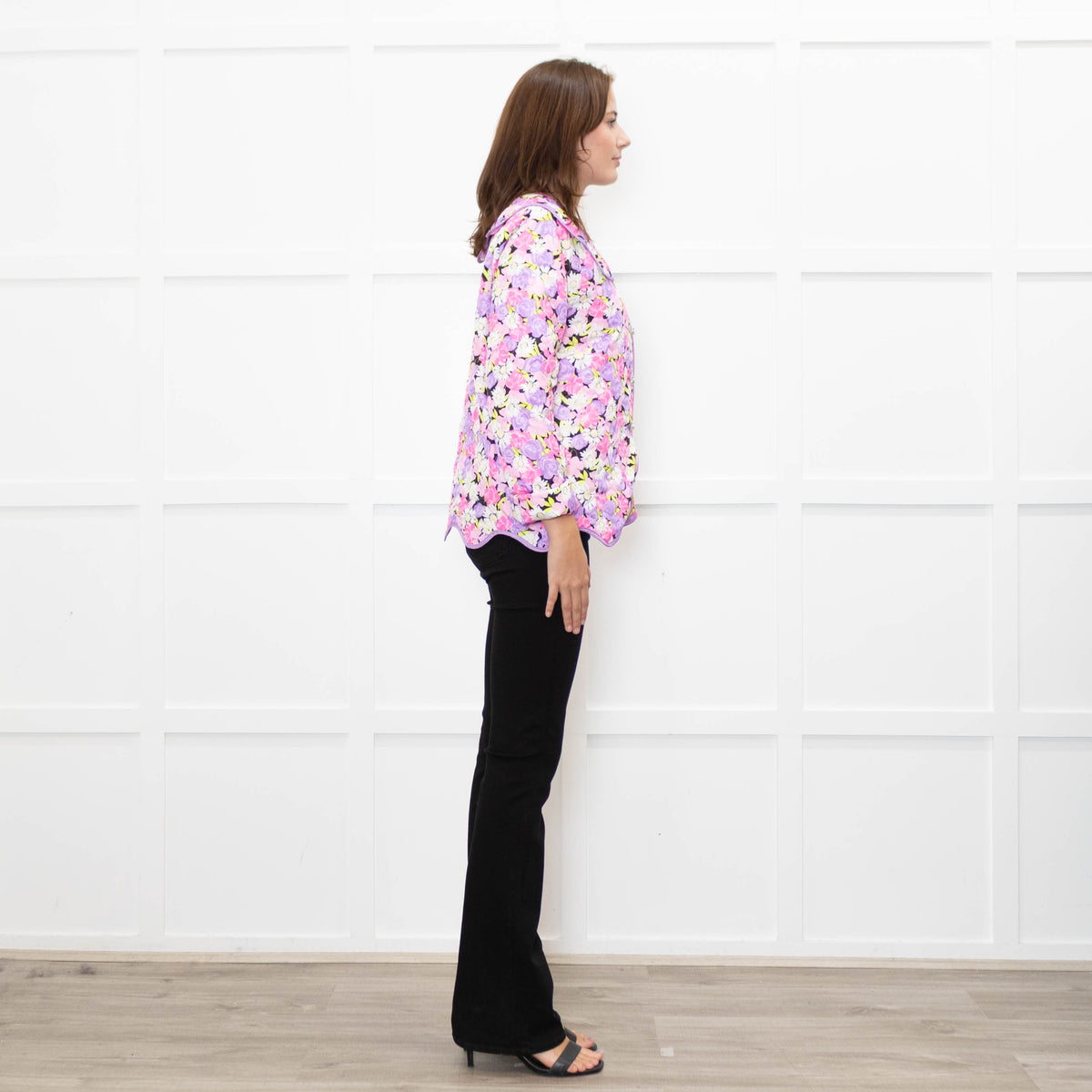 Cras Jadecras Pink Floral Quilted Jacket