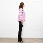 Cras Jadecras Pink Floral Quilted Jacket