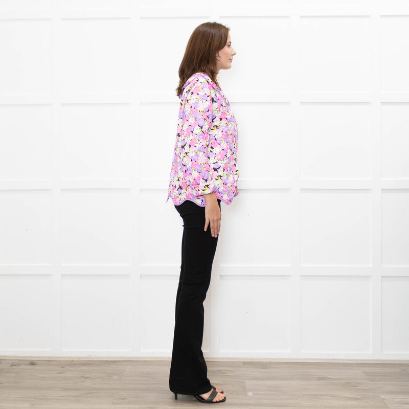 Cras Jadecras Pink Floral Quilted Jacket