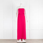 Halston Heritage Raspberry Pink  Strapless Long Dress