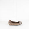Hogan Beige Snake Embossed Pumps