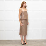 Vince Beaded Brown Camisole