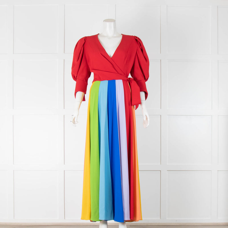 Suzannah London Red Rainbow Dress