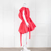 Alexander McQueen Fuchsia Pink Cotton Gathered Mini Dress
