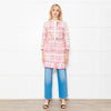 Giada Benincasa Pink Boucle Jacket with Sequin Waist
