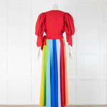 Suzannah London Red Rainbow Dress