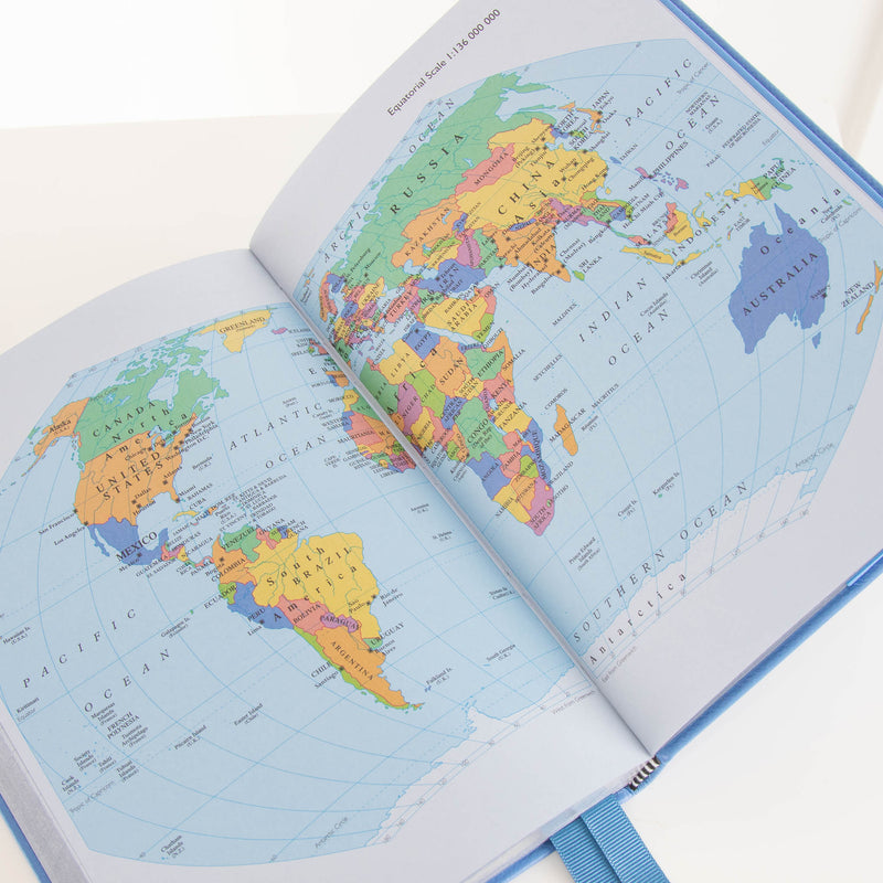 Smythson  Blue Leather Off the Beaten Track Journal