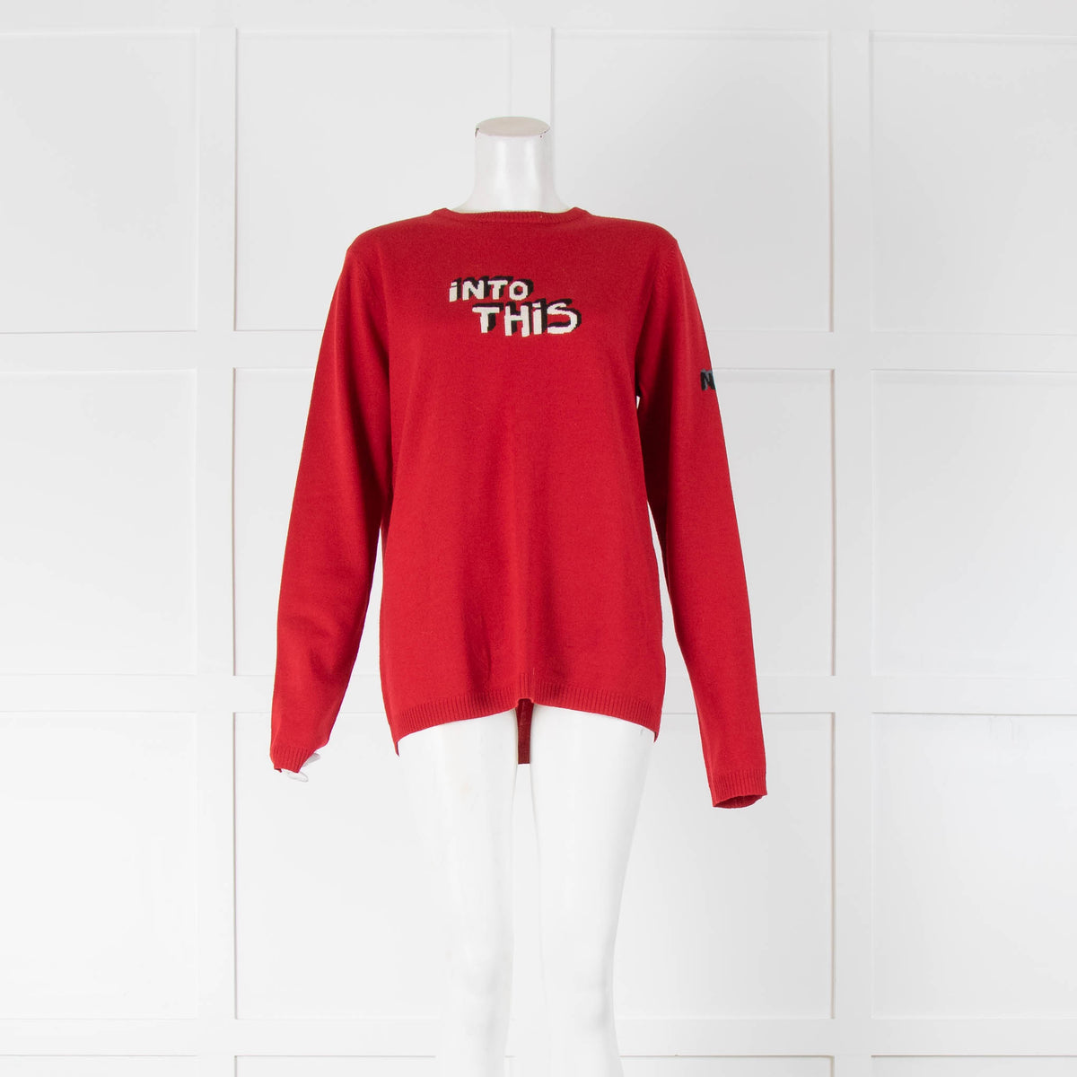 Bella Freud "Into This" Red Knit Jumper