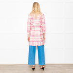 Giada Benincasa Pink Boucle Jacket with Sequin Waist
