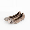 Hogan Beige Snake Embossed Pumps