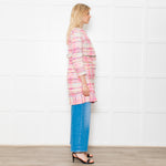 Giada Benincasa Pink Boucle Jacket with Sequin Waist