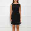 Paule Ka Black Multi Layered Sleeveless Shift Dress