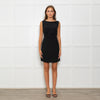 Paule Ka Black Multi Layered Sleeveless Shift Dress