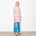 Giada Benincasa Pink Boucle Jacket with Sequin Waist