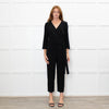 IPEKYOL Black Jumpsuit With Lace Back