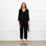 IPEKYOL Black Jumpsuit With Lace Back