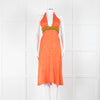 Matthew Williamson Orange Halter Neck Dress