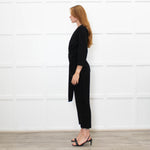 IPEKYOL Black Jumpsuit With Lace Back