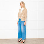 Amina Rubinacci Biscuit Coloured Knitted Short Jacket