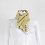 No Brand Pale Yellow 100% Cashmere Scarf