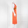 Matthew Williamson Orange Halter Neck Dress