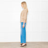 Amina Rubinacci Biscuit Coloured Knitted Short Jacket