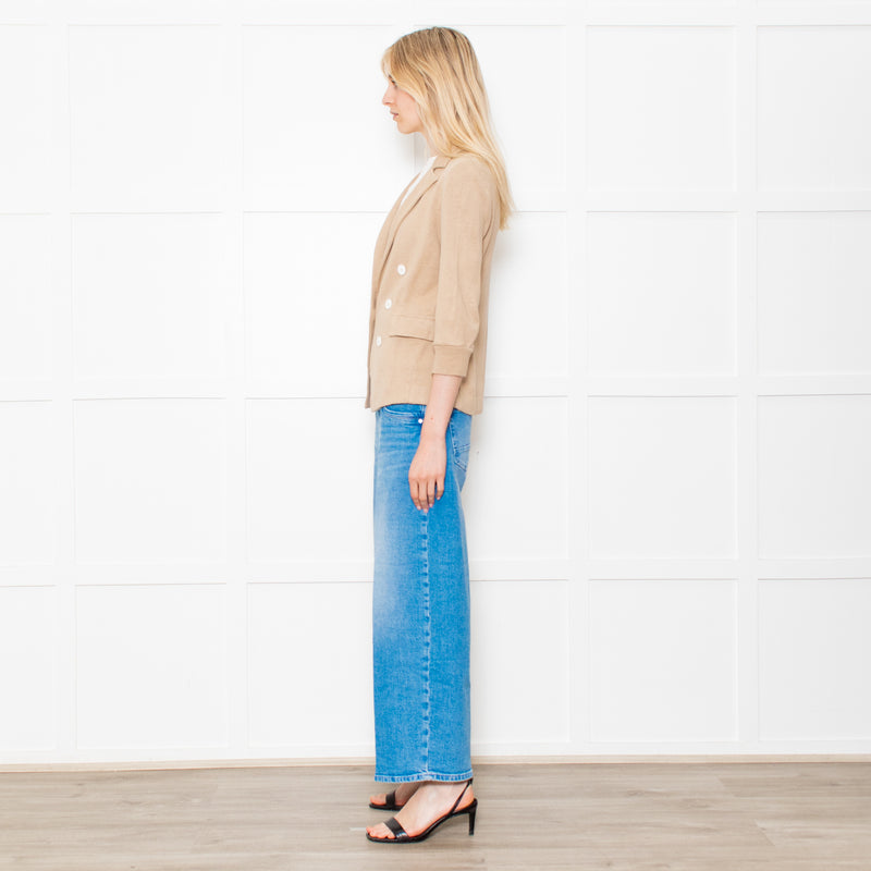 Amina Rubinacci Biscuit Coloured Knitted Short Jacket
