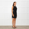 Paule Ka Black Multi Layered Sleeveless Shift Dress
