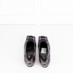 Hogan Purple Snake Embossed H Pumps