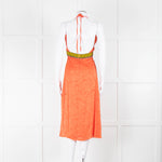 Matthew Williamson Orange Halter Neck Dress