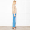 Amina Rubinacci Biscuit Coloured Knitted Short Jacket