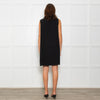 Paule Ka Black Multi Layered Sleeveless Shift Dress