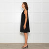 Paule Ka Black Multi Layered Sleeveless Shift Dress