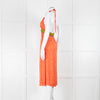Matthew Williamson Orange Halter Neck Dress