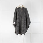 Isabel Marant Etoile Black White Check Poncho