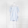 Derek Lam 10 Crosby Pale Blue Cotton Short Dress