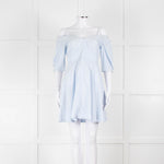 Derek Lam 10 Crosby Pale Blue Cotton Short Dress