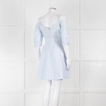 Derek Lam 10 Crosby Pale Blue Cotton Short Dress