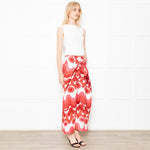 Cult Gaia Pink Linen Swirl Trousers