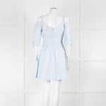 Derek Lam 10 Crosby Pale Blue Cotton Short Dress
