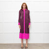 House of Holland Pink And Burgandy Silk Dress