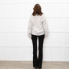 Naadam Putty Grey Cable Knit Arm Wool/Cashmere Mix Cardigan