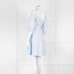 Derek Lam 10 Crosby Pale Blue Cotton Short Dress