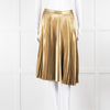 A.L.C Gold Pleated Skirt