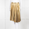 A.L.C Gold Pleated Skirt
