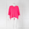 360 Cashmere Neon Pink Drop Shoulder Jumper