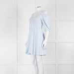 Derek Lam 10 Crosby Pale Blue Cotton Short Dress