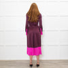 House of Holland Pink And Burgandy Silk Dress