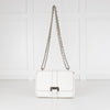 Aspinal of London Small White Lottie Bag With Silver Hardware