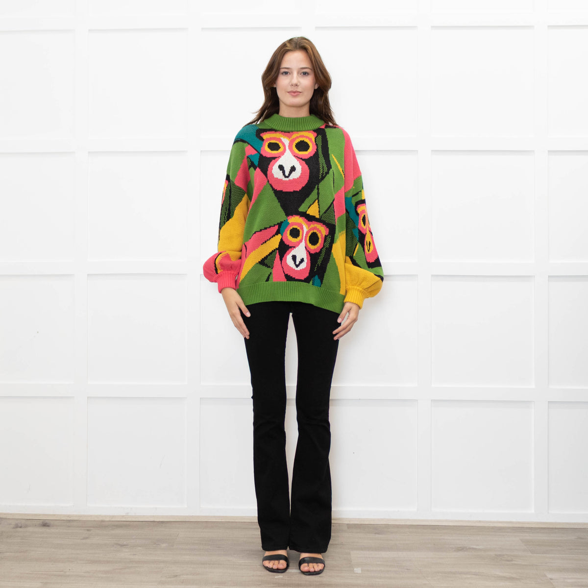 Farm Rio Multi Coloured Thick Knit Jumper